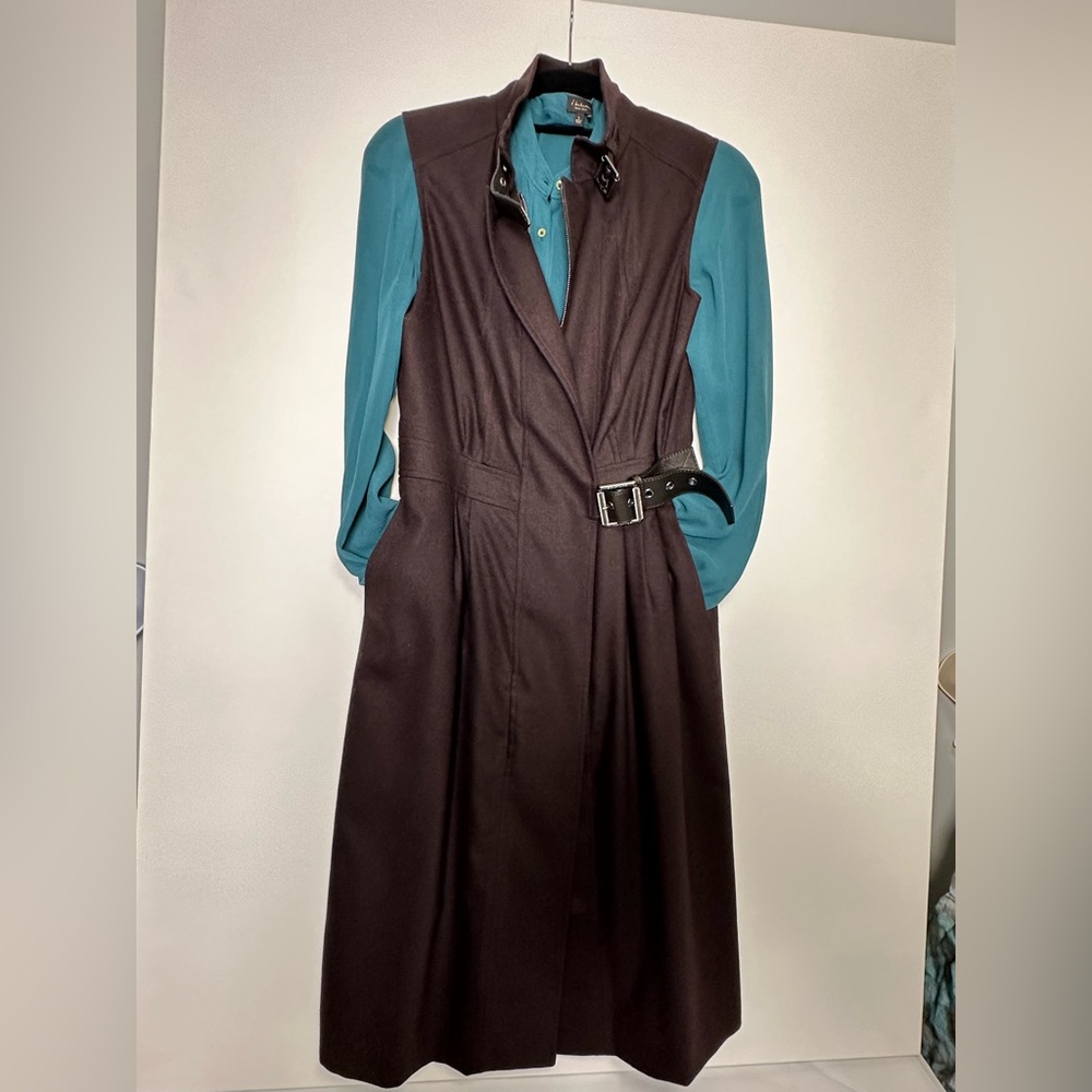 Belstaff Avante Garde Dress, Dark Chocolate Brown, The Boss, 42 EUR, 8 US